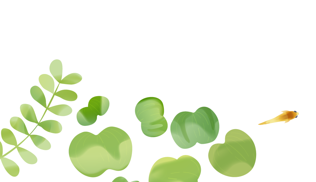 水草・グッピー（魚）